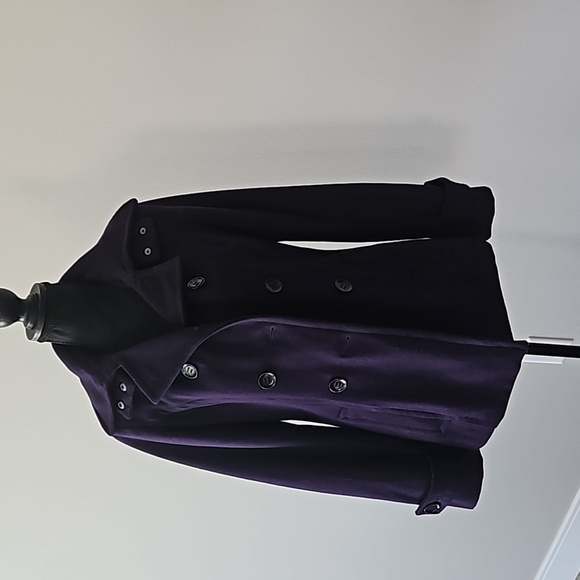 Calvin Klein Jackets & Blazers - Calvin Klein | Purple Hooded Wool Peacoat Jacket | Womens Size 2